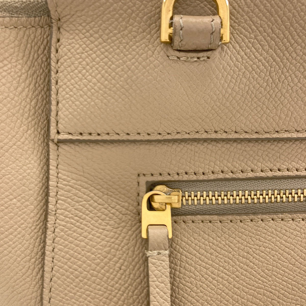 CELINE セリーヌ マイクロ ベルトバッグ 2WAY ハンドバッグ カーフ レディース 中古