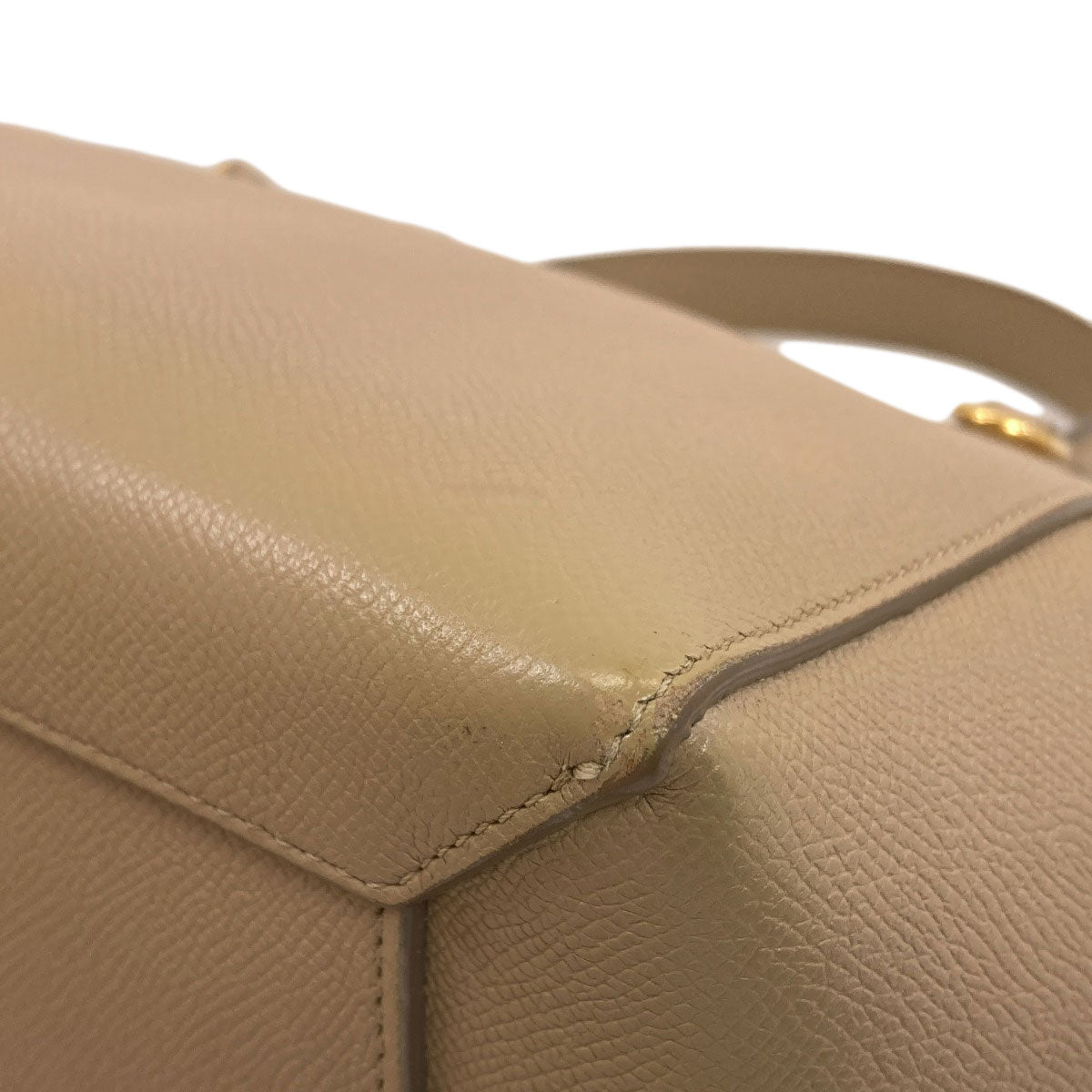 CELINE セリーヌ マイクロ ベルトバッグ 2WAY ハンドバッグ カーフ レディース 中古