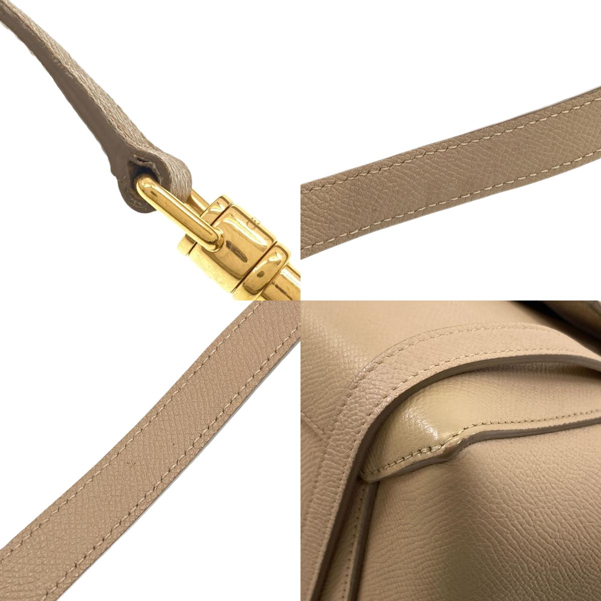 CELINE セリーヌ マイクロ ベルトバッグ 2WAY ハンドバッグ カーフ レディース 中古