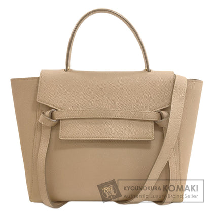 CELINE セリーヌ マイクロ ベルトバッグ 2WAY ハンドバッグ カーフ レディース 中古