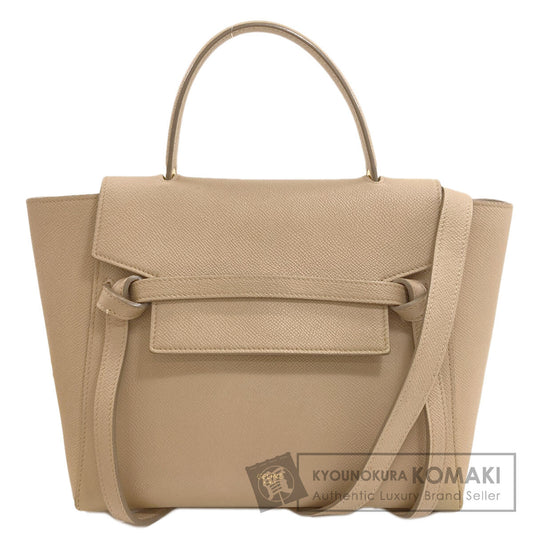 CELINE セリーヌ マイクロ ベルトバッグ 2WAY ハンドバッグ カーフ レディース 中古