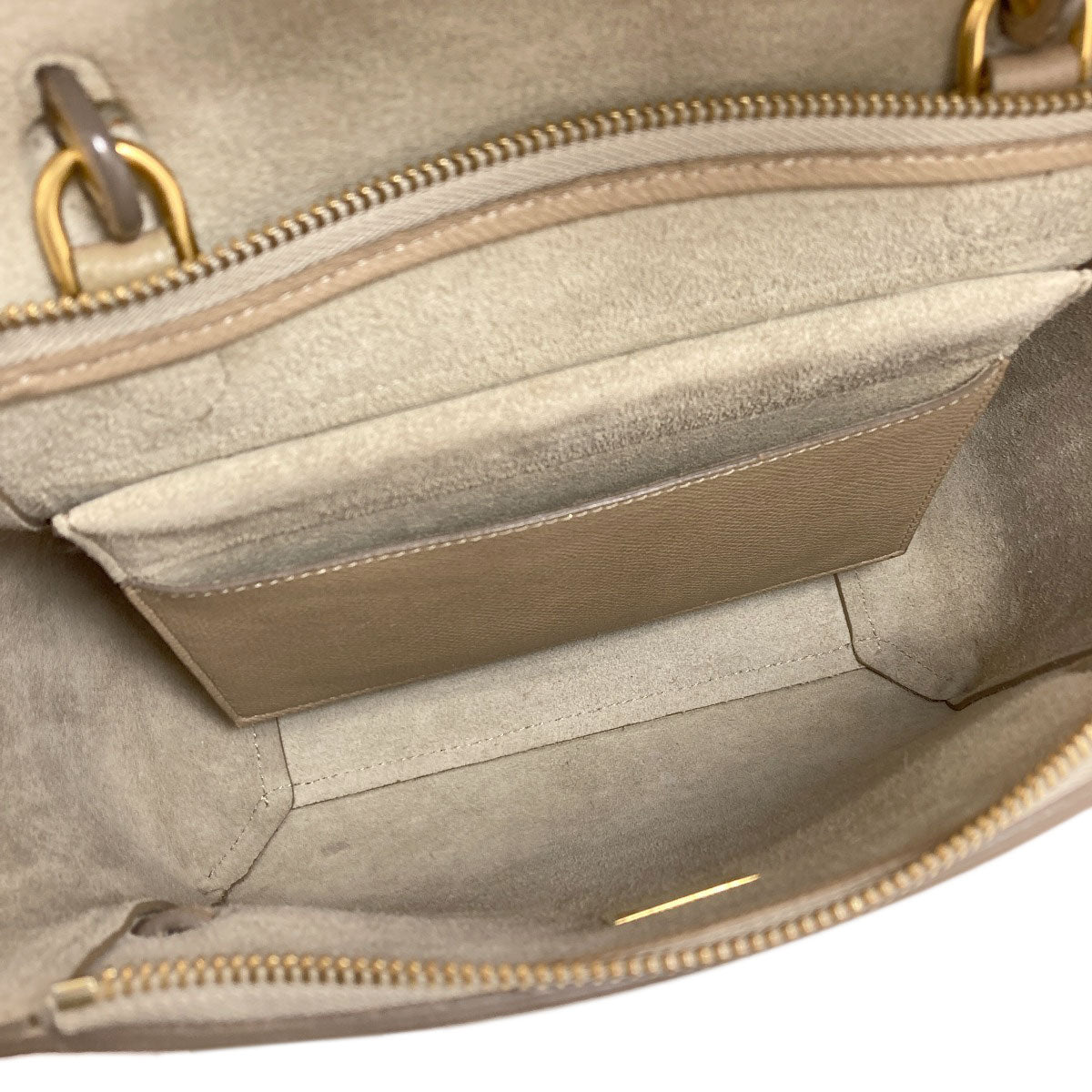 CELINE セリーヌ マイクロ ベルトバッグ 2WAY ハンドバッグ カーフ レディース 中古