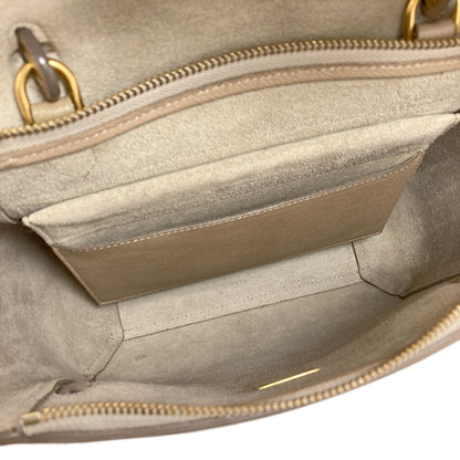 CELINE セリーヌ マイクロ ベルトバッグ 2WAY ハンドバッグ カーフ レディース 中古