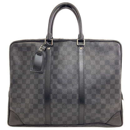 LOUIS VUITTON ルイヴィトン N48224 ポルトドキュマン・ジュール ビジネスバッグ ダミエキャンバス メンズ 中古