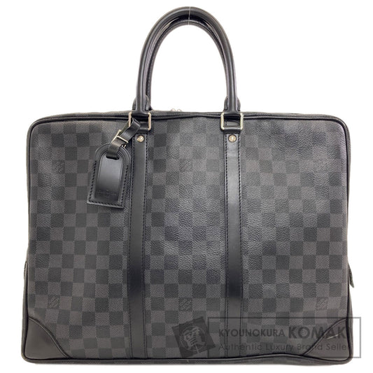 LOUIS VUITTON ルイヴィトン N48224 ポルトドキュマン・ジュール ビジネスバッグ ダミエキャンバス メンズ 中古