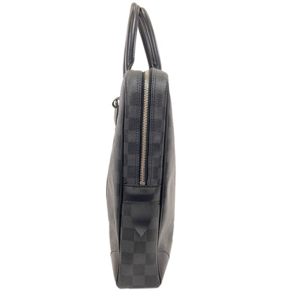 LOUIS VUITTON ルイヴィトン N48224 ポルトドキュマン・ジュール ビジネスバッグ ダミエキャンバス メンズ 中古