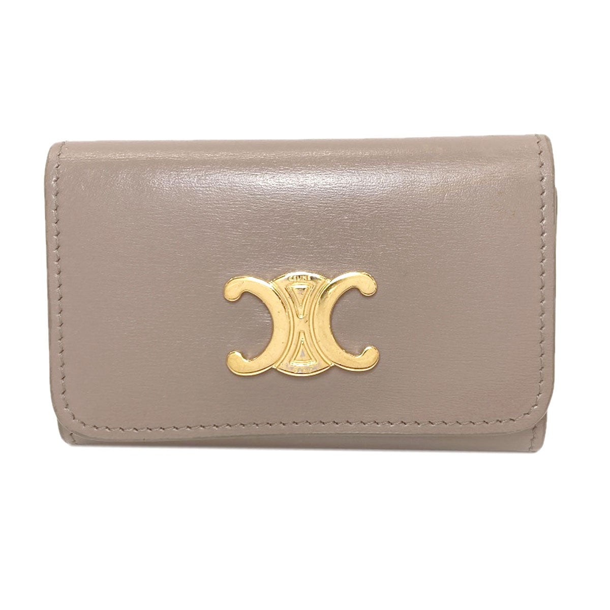 CELINE セリーヌ トリオンフ キーケース カーフ レディース 中古