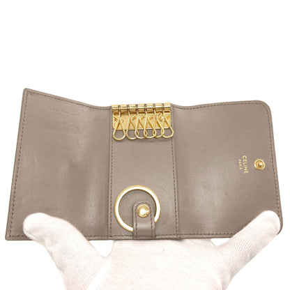 CELINE セリーヌ トリオンフ キーケース カーフ レディース 中古