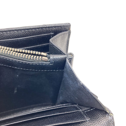 YVES SAINT LAURENT イヴ・サンローラン チェーンショルダー Vステッチ ショルダーバッグ カーフ レディース 中古
