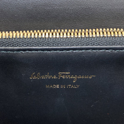 Salvatore Ferragamo サルヴァトーレフェラガモ ガンチーニ金具 ロングショルダー ショルダーバッグ レザー レディース 中古