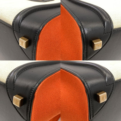 CELINE セリーヌ ラゲージマイクロ ハンドバッグ キャンバス レディース 中古