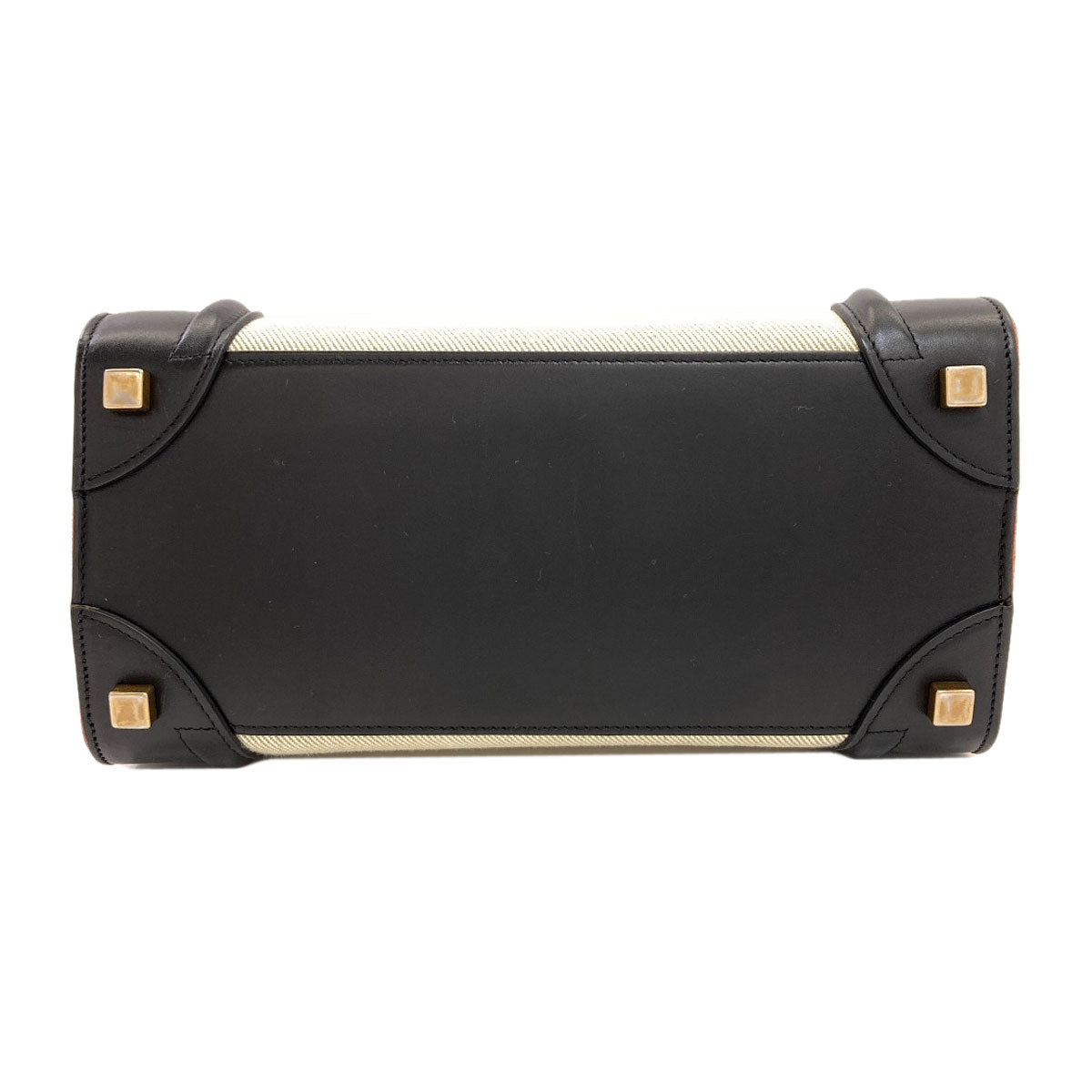 CELINE セリーヌ ラゲージマイクロ ハンドバッグ キャンバス レディース 中古
