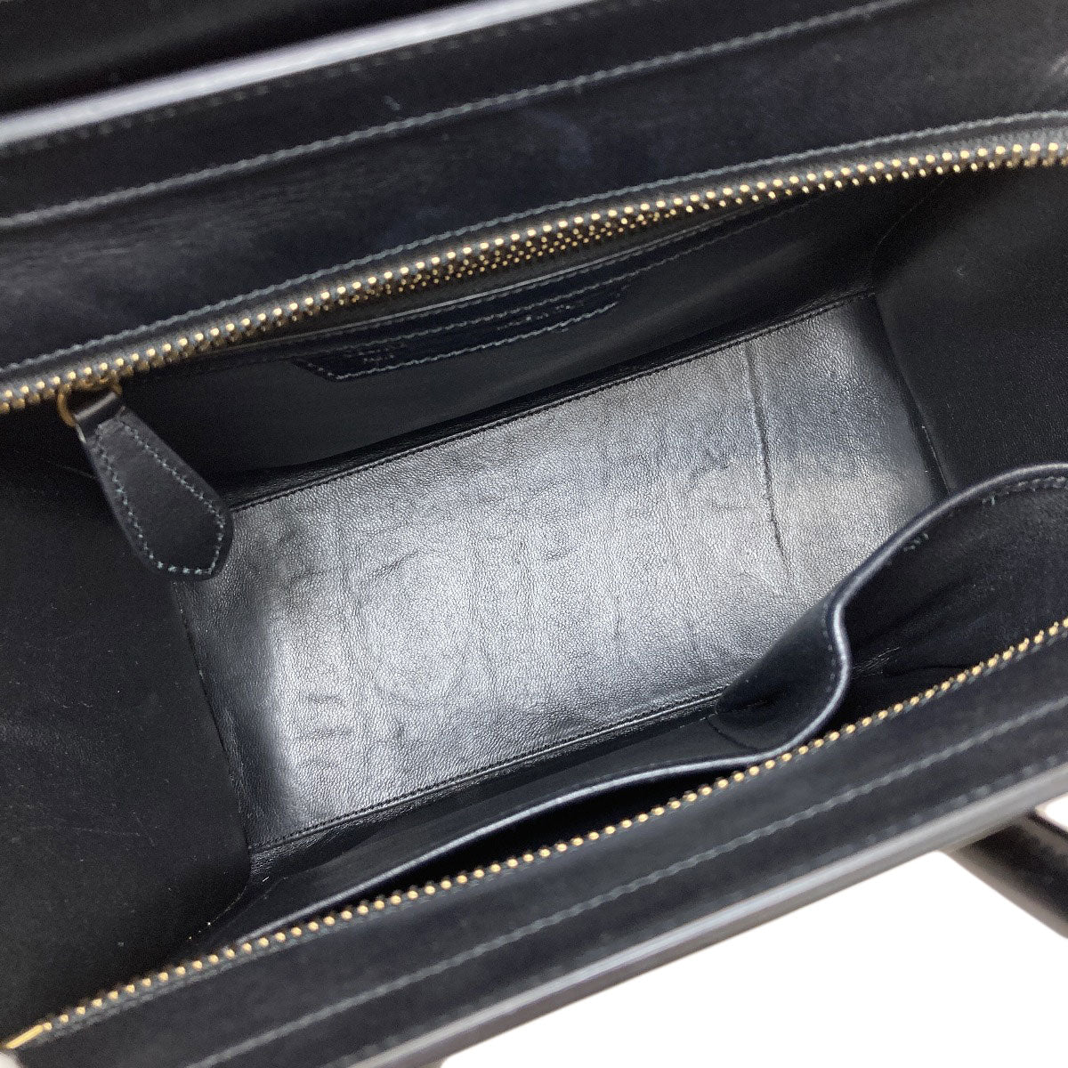 CELINE セリーヌ ラゲージマイクロ ハンドバッグ キャンバス レディース 中古