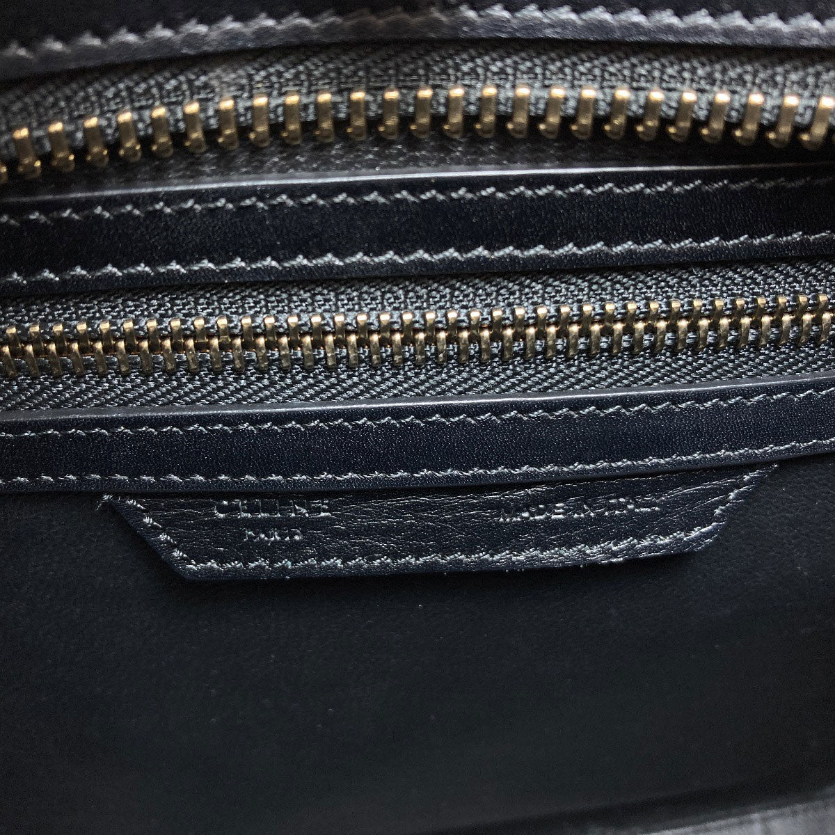 CELINE セリーヌ ラゲージマイクロ ハンドバッグ キャンバス レディース 中古