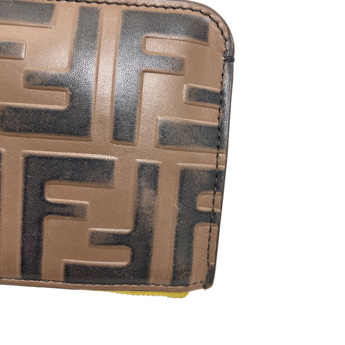 FENDI フェンディ ズッカ柄 カードケース レザー レディース 中古
