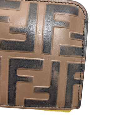 FENDI フェンディ ズッカ柄 カードケース レザー レディース 中古