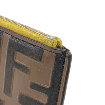 FENDI フェンディ ズッカ柄 カードケース レザー レディース 中古