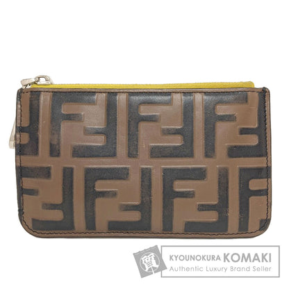 FENDI フェンディ ズッカ柄 カードケース レザー レディース 中古