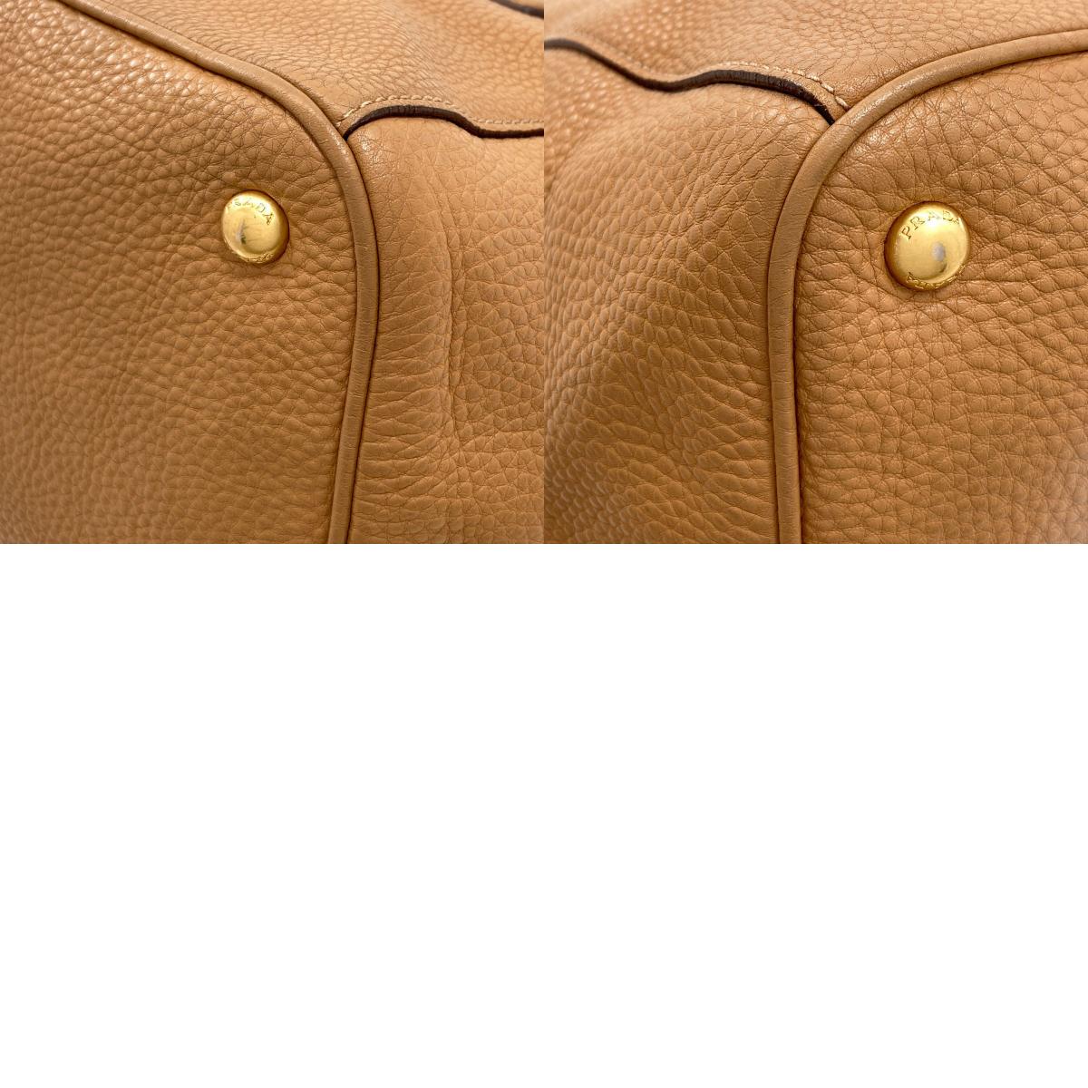 PRADA プラダ ロゴ 2WAY ハンドバッグ レザー レディース 中古