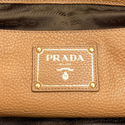 PRADA プラダ ロゴ 2WAY ハンドバッグ レザー レディース 中古
