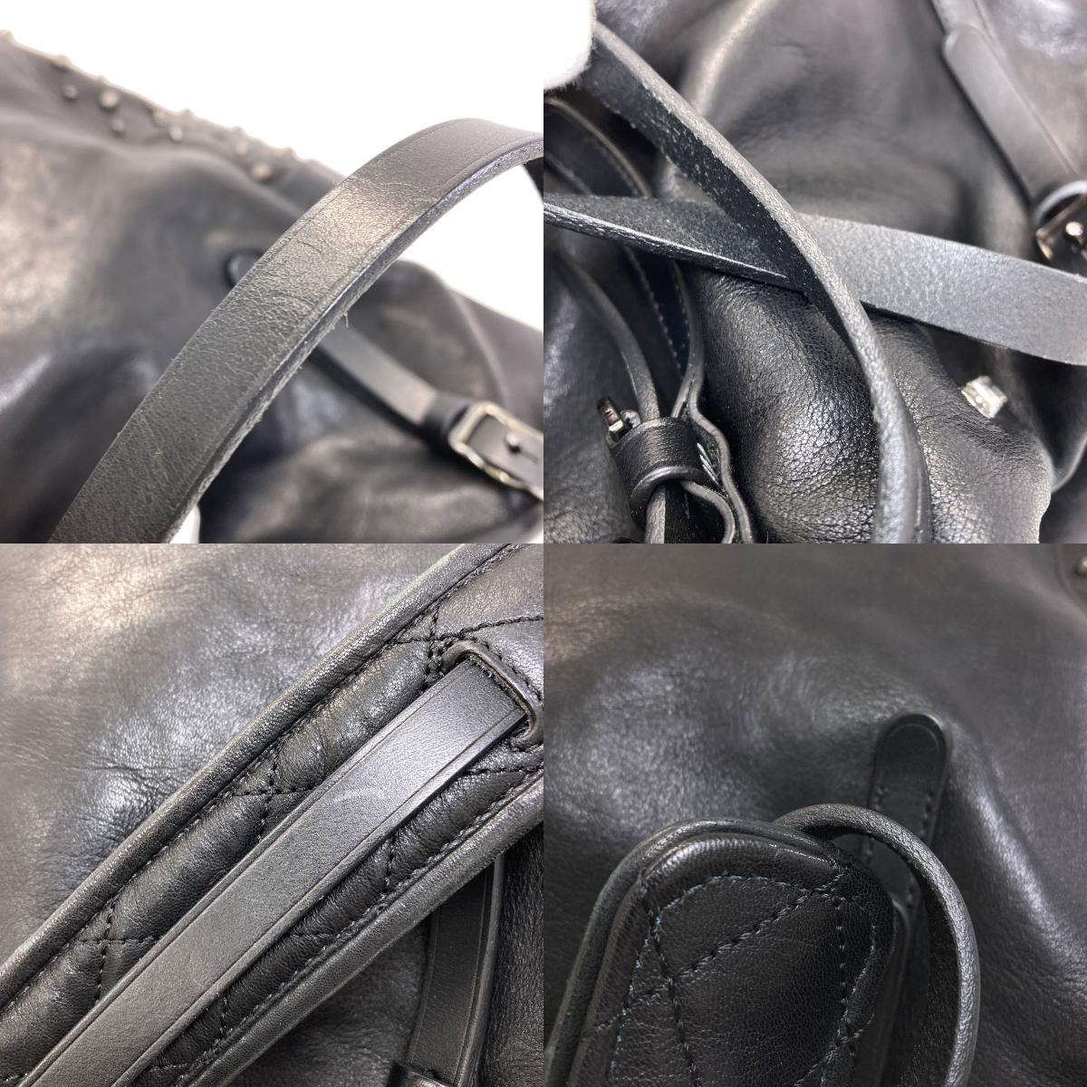 Jimmy Choo ジミーチュウ スタッズ 2WAY ハンドバッグ レザー レディース 中古