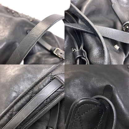 Jimmy Choo ジミーチュウ スタッズ 2WAY ハンドバッグ レザー レディース 中古