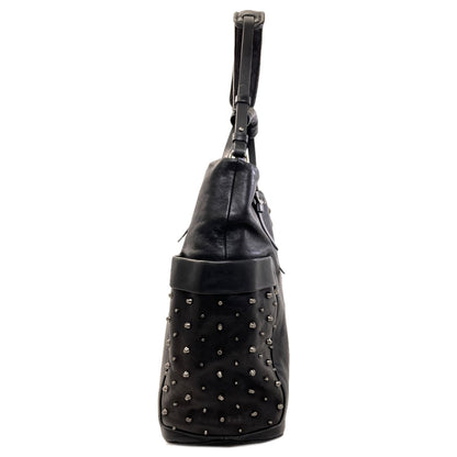 Jimmy Choo ジミーチュウ スタッズ 2WAY ハンドバッグ レザー レディース 中古