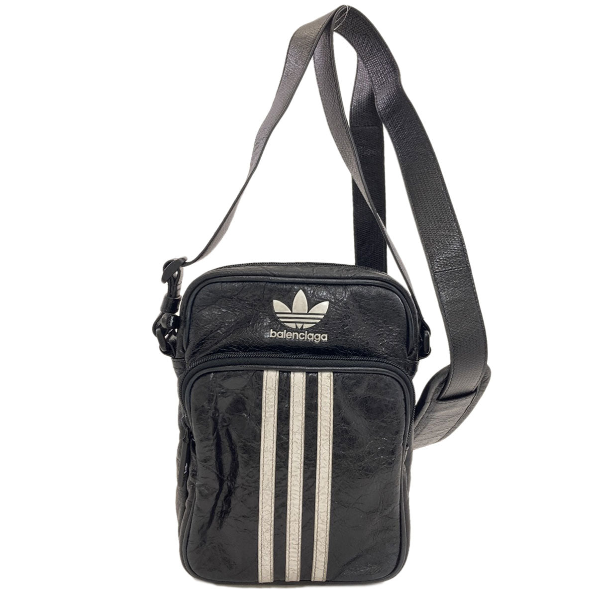 BALENCIAGA バレンシアガ 721850 スモール クロスボディ アディダスコラボ ショルダーバッグ カーフ レディース 中古