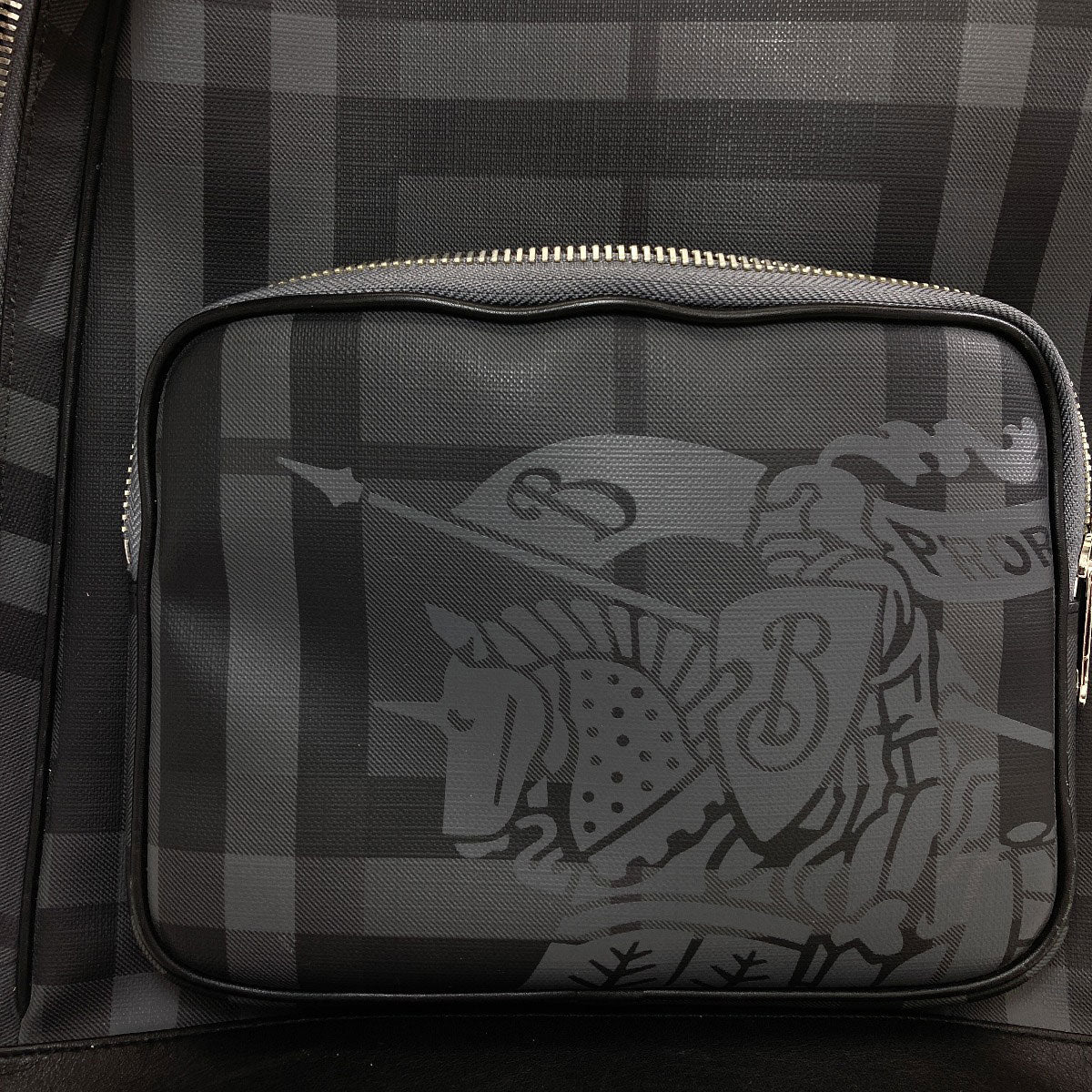 BURBERRY バーバリー ロッコ チェック柄 リュック・デイパック PVC レディース 中古