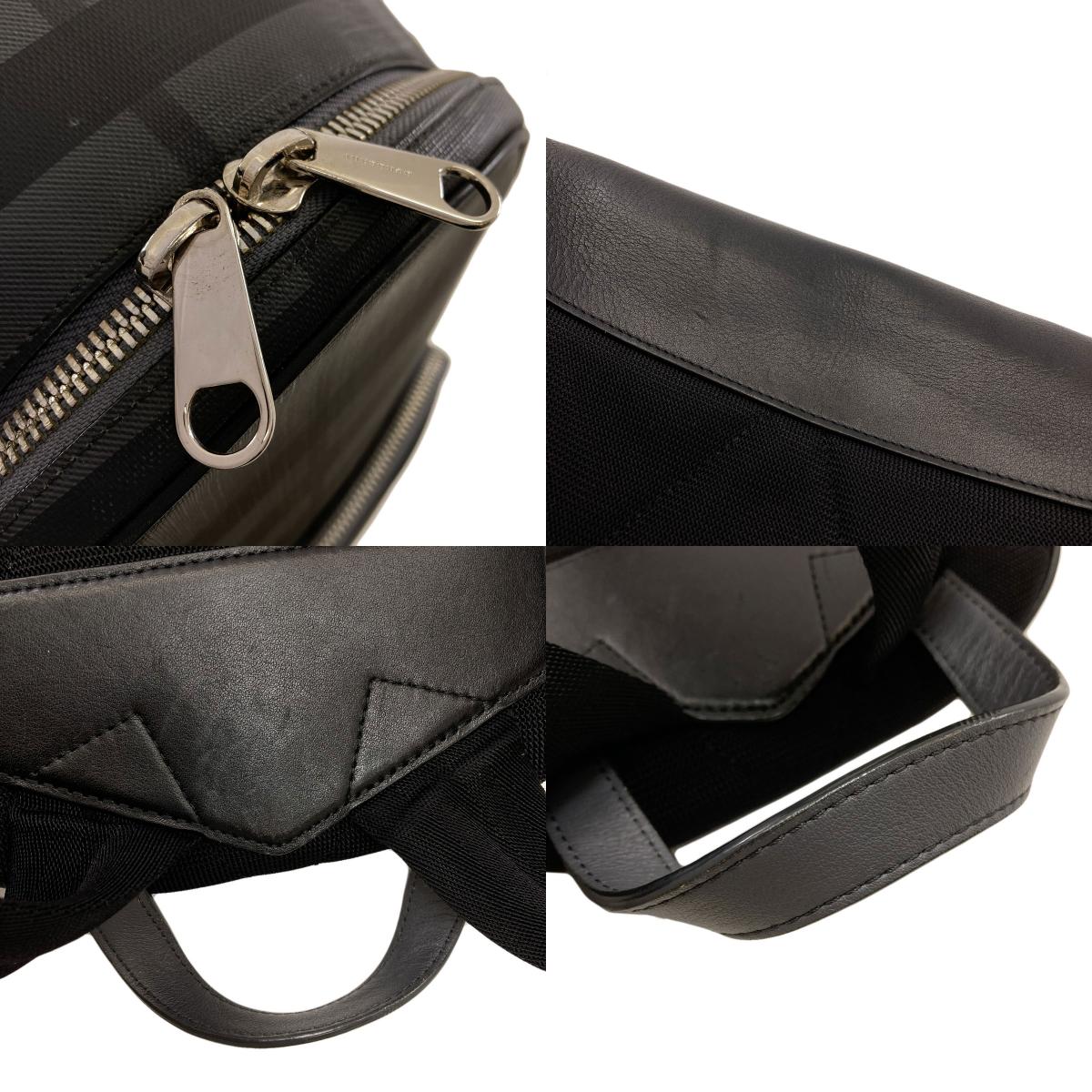 BURBERRY バーバリー ロッコ チェック柄 リュック・デイパック PVC レディース 中古