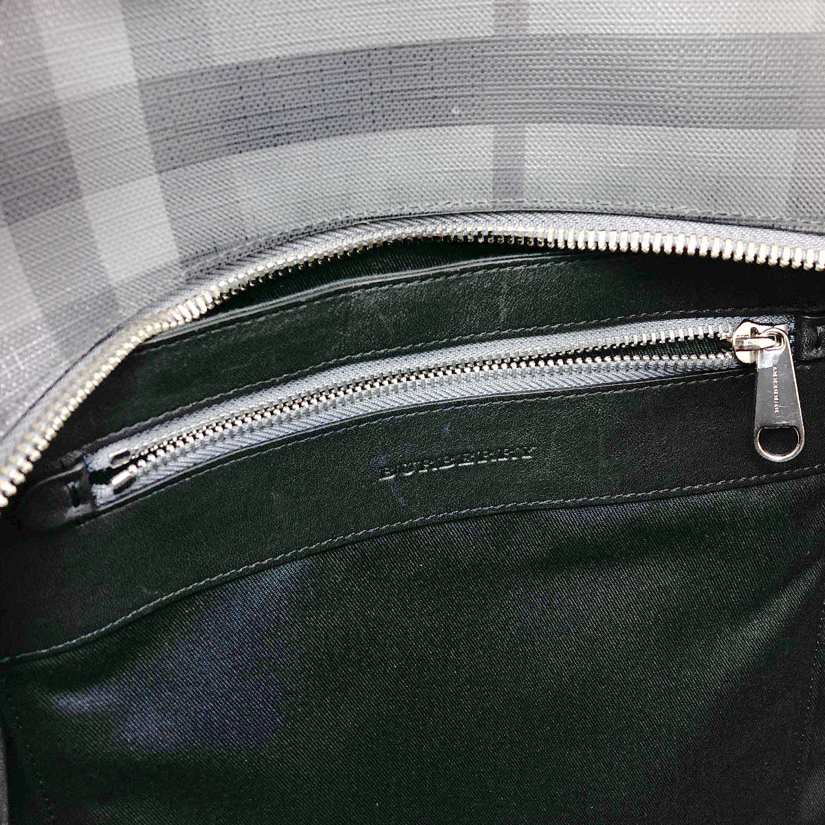 BURBERRY バーバリー ロッコ チェック柄 リュック・デイパック PVC レディース 中古