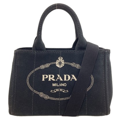 PRADA プラダ 1BG439 カナパミニ 2WAY ハンドバッグ キャンバス レディース 中古