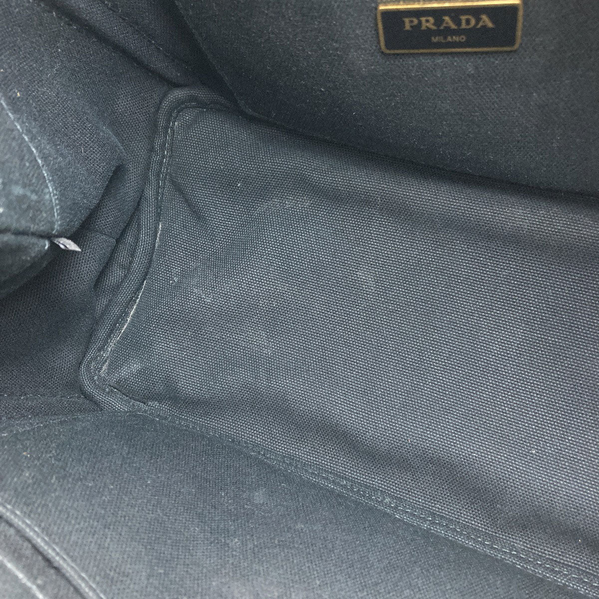 PRADA プラダ 1BG439 カナパミニ 2WAY ハンドバッグ キャンバス レディース 中古