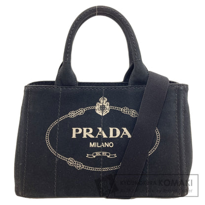 PRADA プラダ 1BG439 カナパミニ 2WAY ハンドバッグ キャンバス レディース 中古