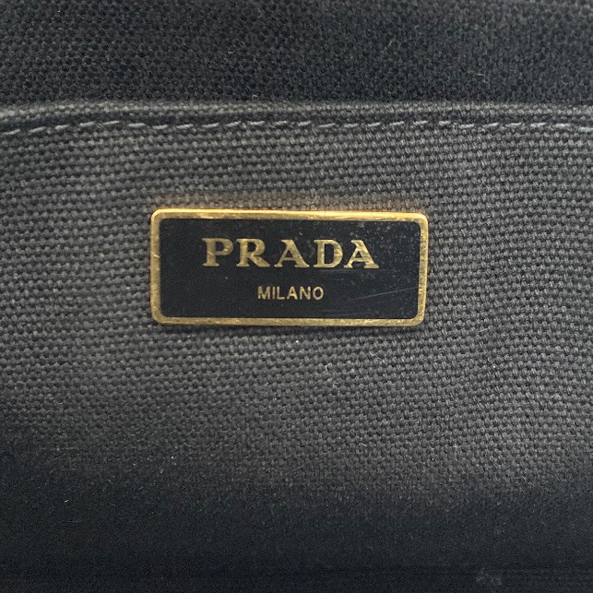 PRADA プラダ 1BG439 カナパミニ 2WAY ハンドバッグ キャンバス レディース 中古
