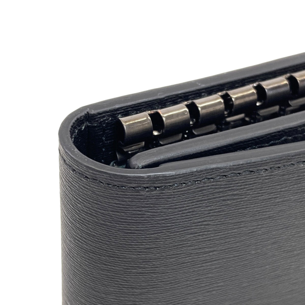 Dunhill ダンヒル サイドカー ガンメタル キーケース レザー メンズ 中古