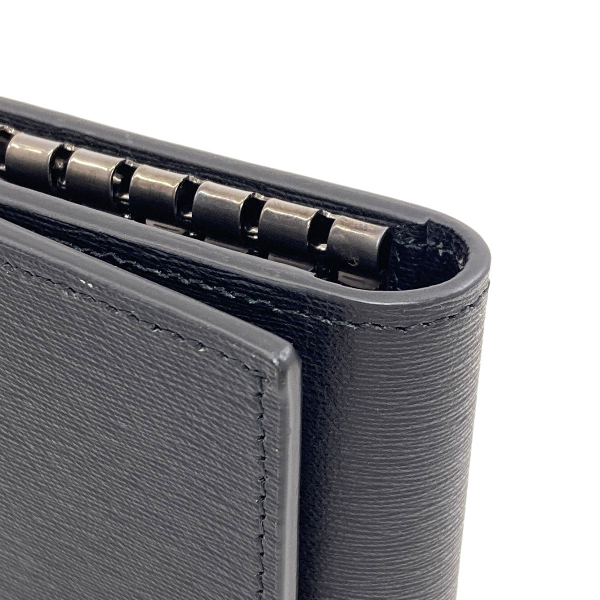Dunhill ダンヒル サイドカー ガンメタル キーケース レザー メンズ 中古