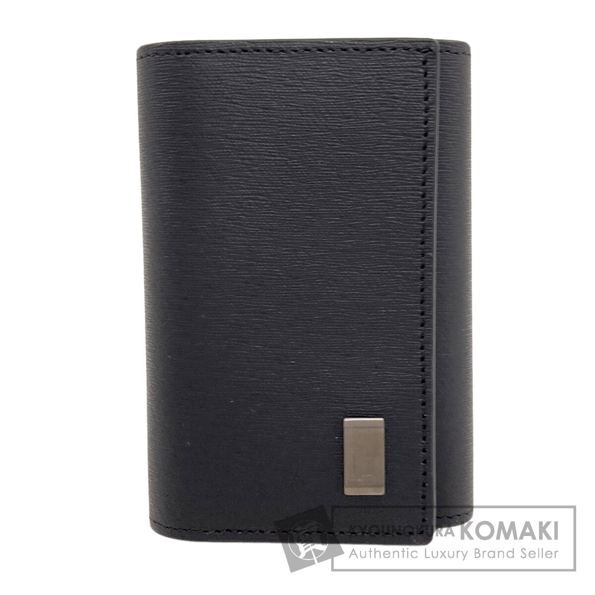 Dunhill ダンヒル サイドカー ガンメタル キーケース レザー メンズ 中古