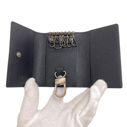 Dunhill ダンヒル サイドカー ガンメタル キーケース レザー メンズ 中古