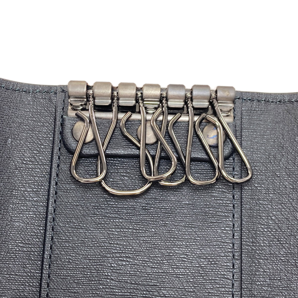 Dunhill ダンヒル サイドカー ガンメタル キーケース レザー メンズ 中古