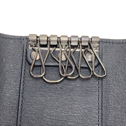 Dunhill ダンヒル サイドカー ガンメタル キーケース レザー メンズ 中古