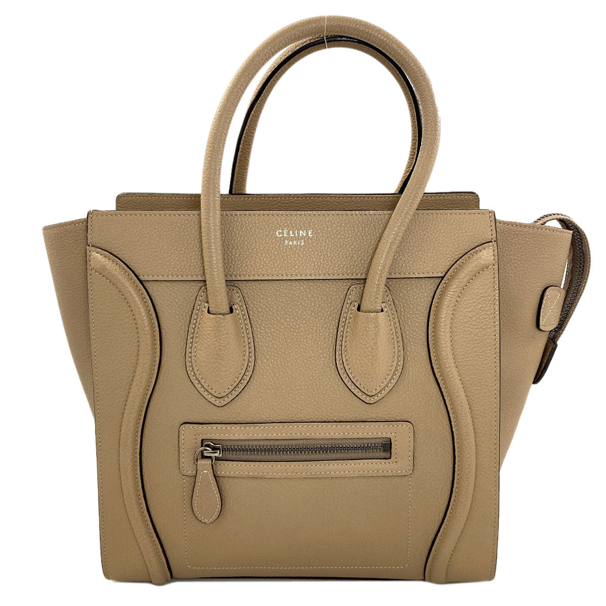 CELINE セリーヌ ラゲージマイクロ ハンドバッグ カーフ レディース 中古