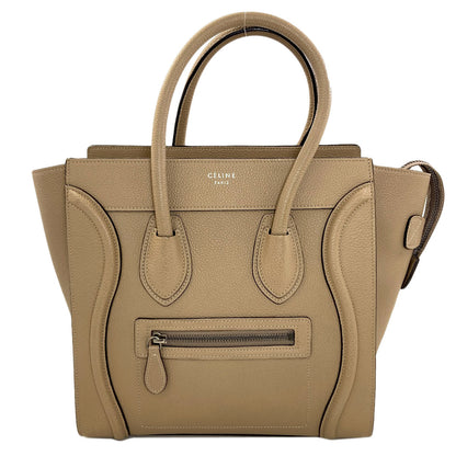 CELINE セリーヌ ラゲージマイクロ ハンドバッグ カーフ レディース 中古