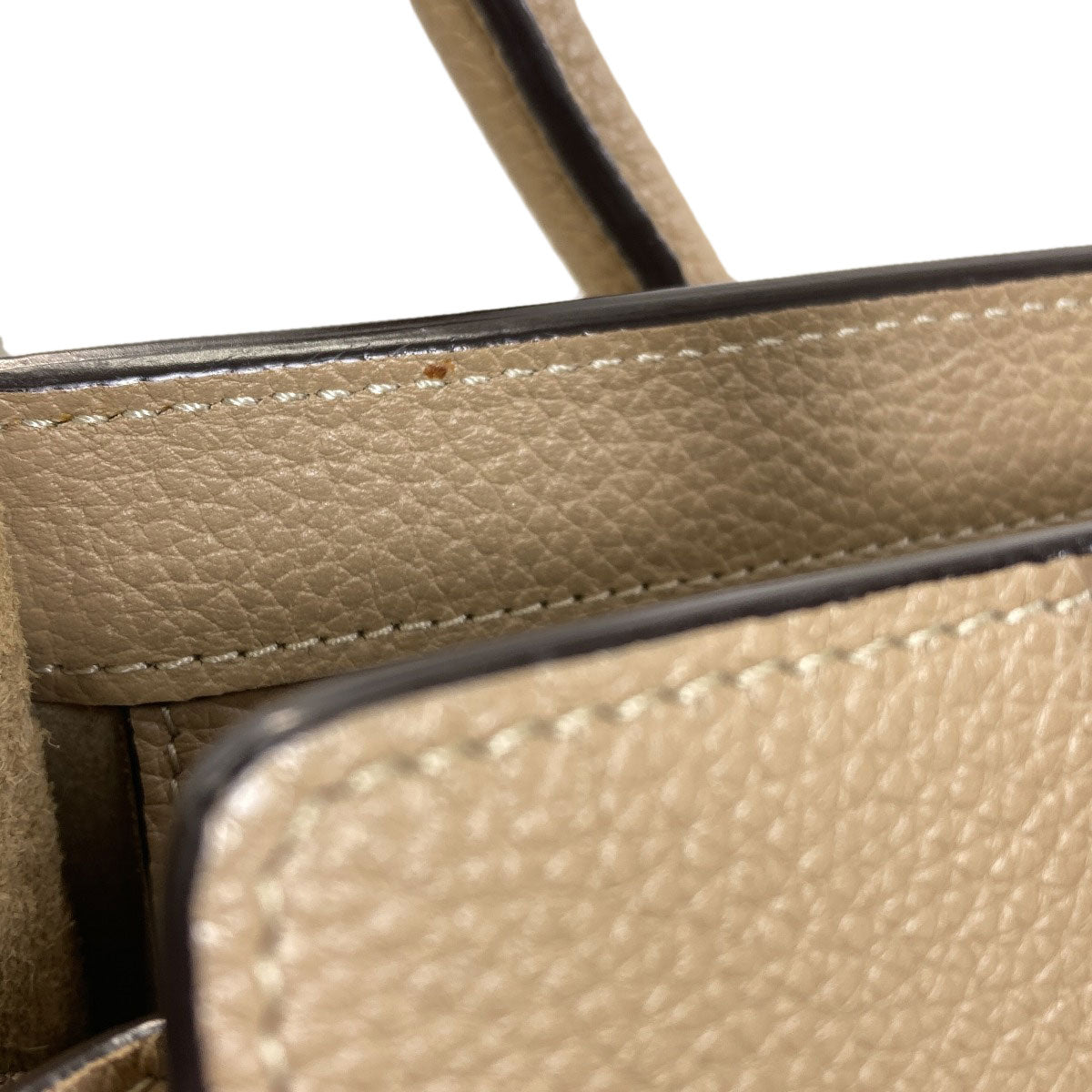 CELINE セリーヌ ラゲージマイクロ ハンドバッグ カーフ レディース 中古