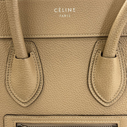 CELINE セリーヌ ラゲージマイクロ ハンドバッグ カーフ レディース 中古
