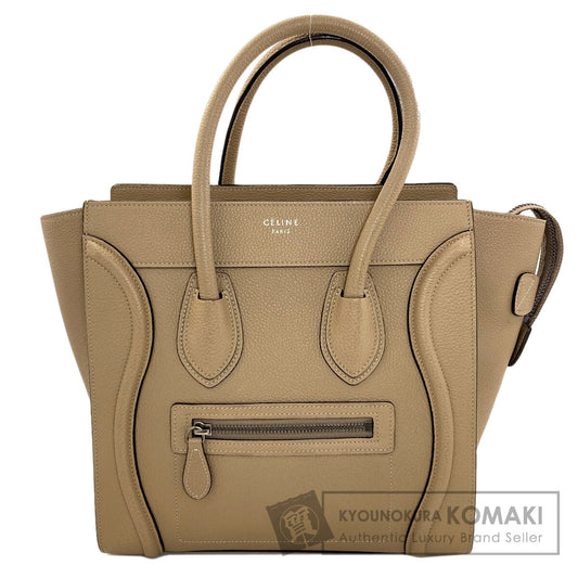 CELINE セリーヌ ラゲージマイクロ ハンドバッグ カーフ レディース 中古