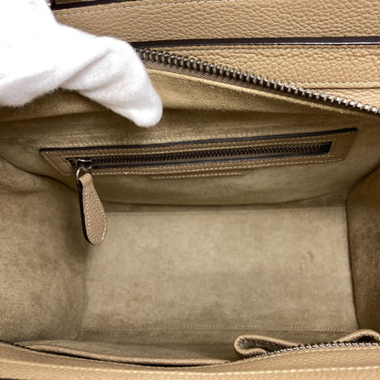 CELINE セリーヌ ラゲージマイクロ ハンドバッグ カーフ レディース 中古