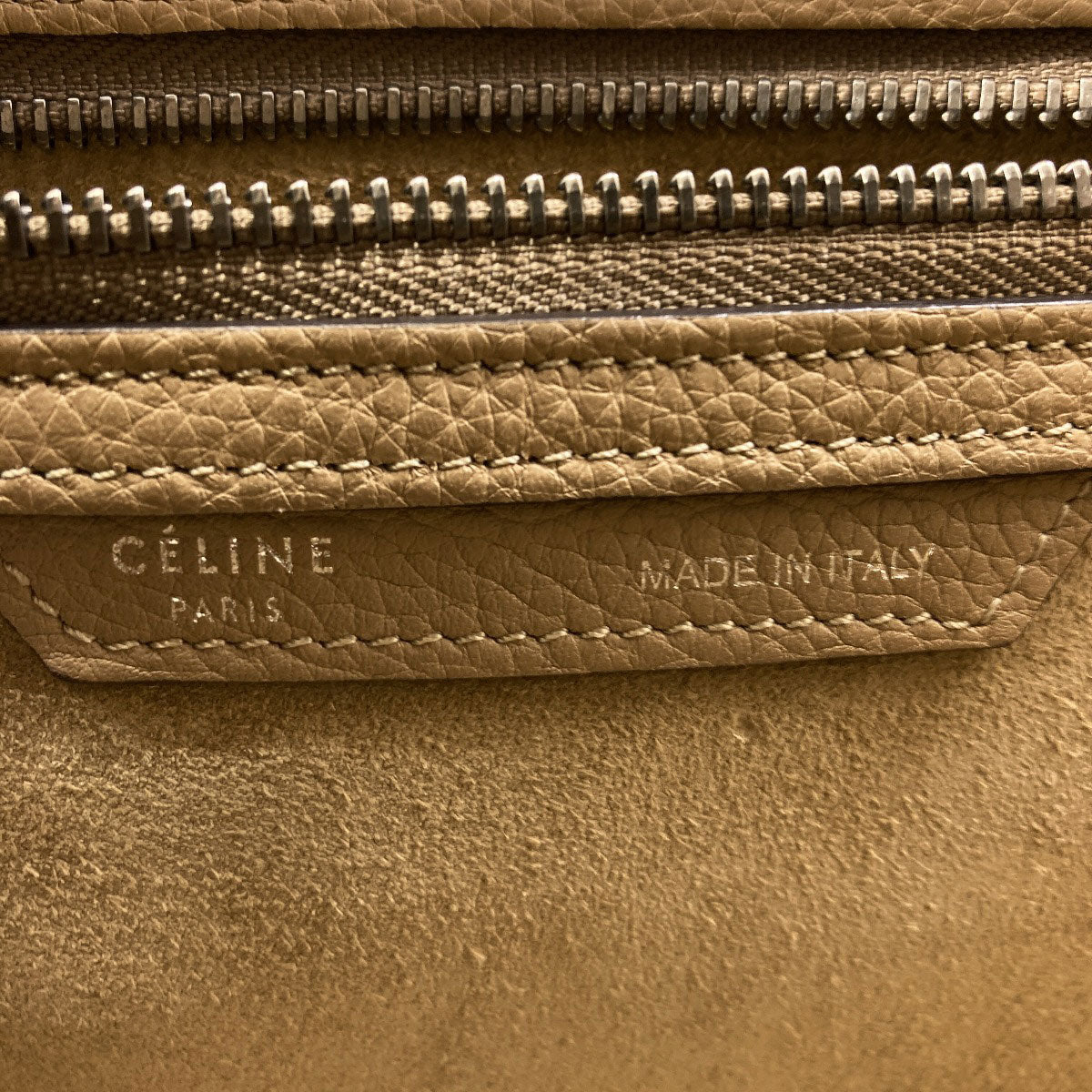 CELINE セリーヌ ラゲージマイクロ ハンドバッグ カーフ レディース 中古
