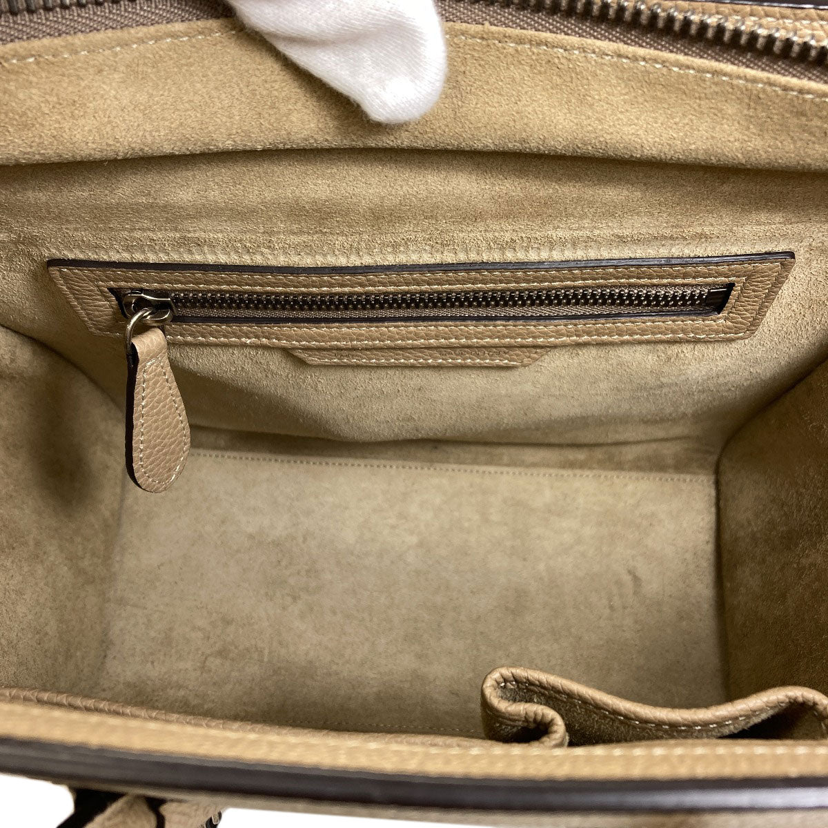 CELINE セリーヌ ラゲージマイクロ ハンドバッグ カーフ レディース 中古
