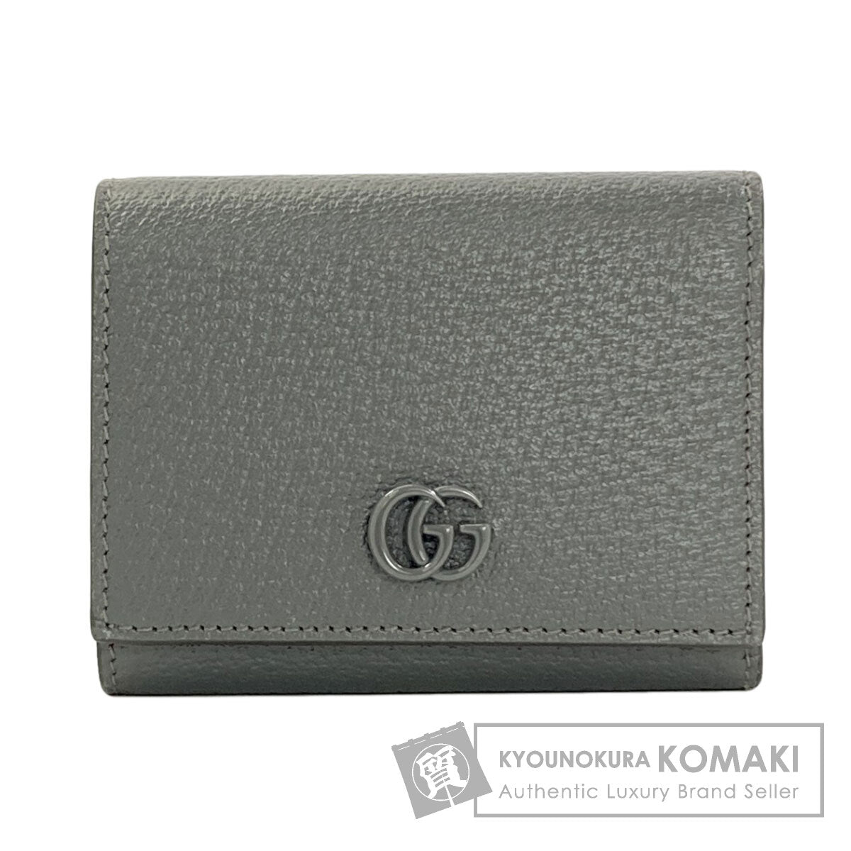 GUCCI グッチ 722732 ダブルG 三つ折り財布 二つ折り財布（小銭入れあり） レザー レディース 中古